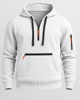 Zip-Accent Hoodie