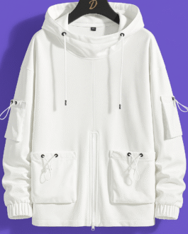 Utility Pocket Zip-Up Hoodie UP-AK002