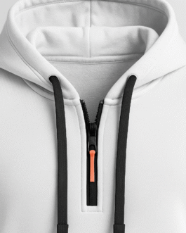 Zip-Accent Hoodie