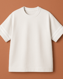 Crew Neck T-Shirt with Double Stripe Sleeves ST-AK005