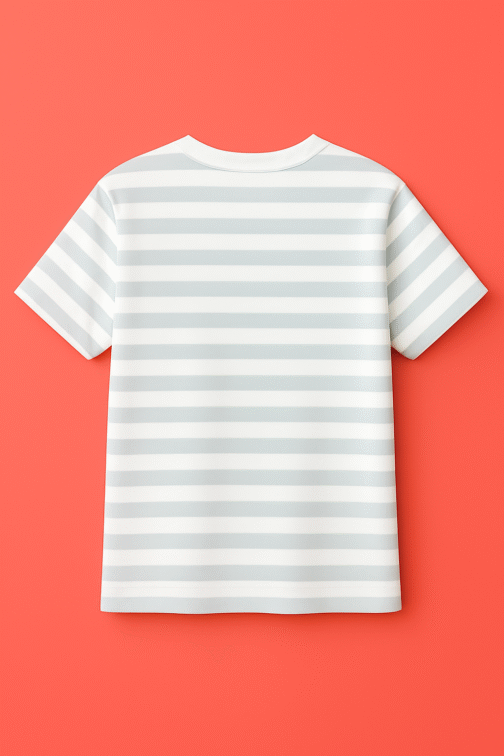 Striped Crewneck T‑Shirt  SC-AK022 - Image 3