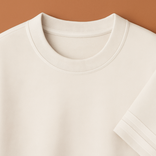 Crew Neck T-Shirt with Double Stripe Sleeves ST-AK005 - Image 5