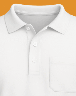 Long‑Sleeve Polo with Chest Pocket ST-AK017