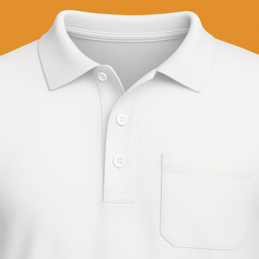 Long‑Sleeve Polo with Chest Pocket ST-AK017 - Image 2