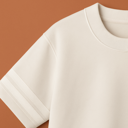 Crew Neck T-Shirt with Double Stripe Sleeves ST-AK005 - Image 3