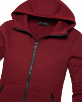 Women’s Longline Hooded Zip-Up Jacket ZJ-AK015